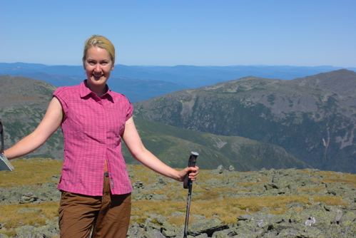 On Mt Washington overlooking Mt Jefferson