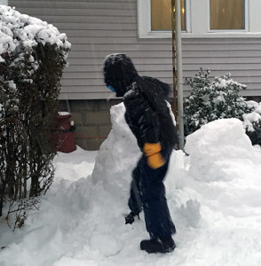 Toppling the snow man